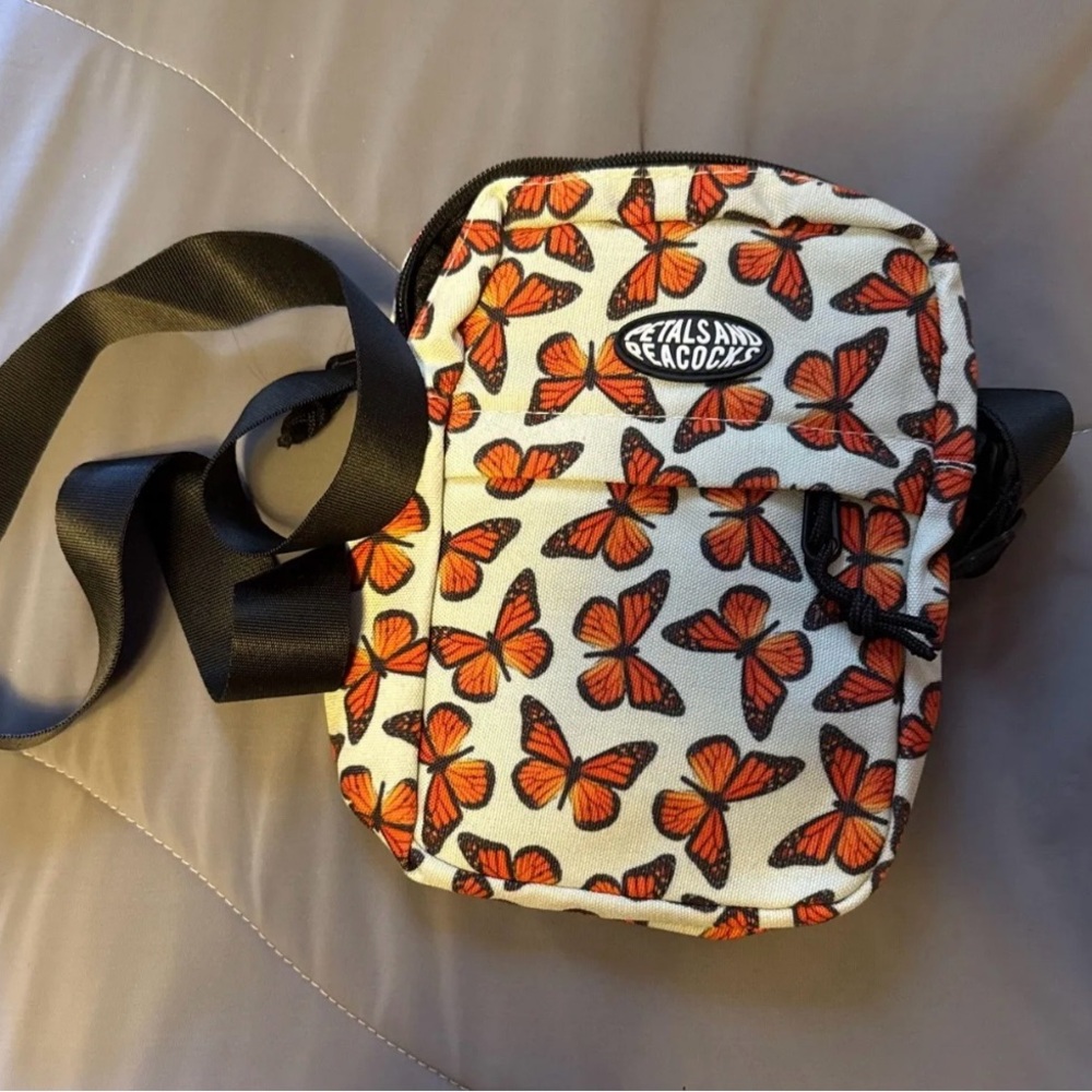 Butterfly Print Crossbody Bag